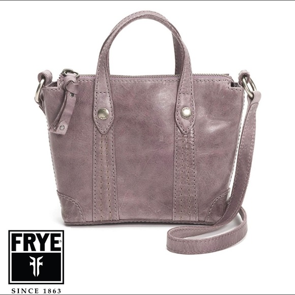 Frye Handbags - FRYE Melissa Mini Leather Crossbody Shopper, Amethyst,